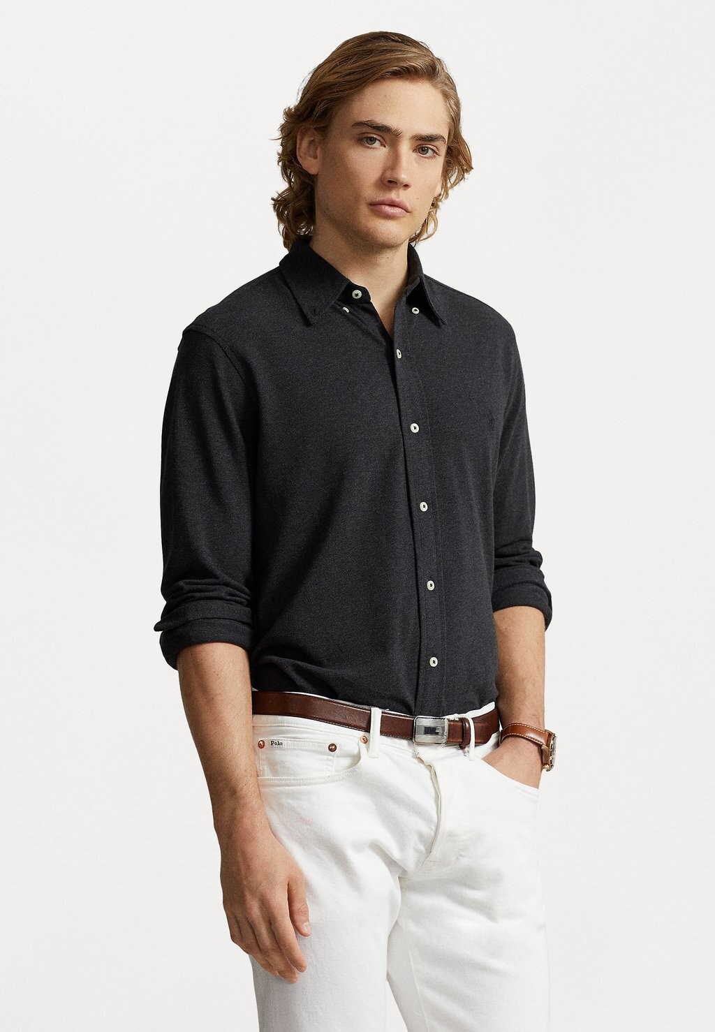 

Рубашка LONG SLEEVE Polo Ralph Lauren, темный гранит