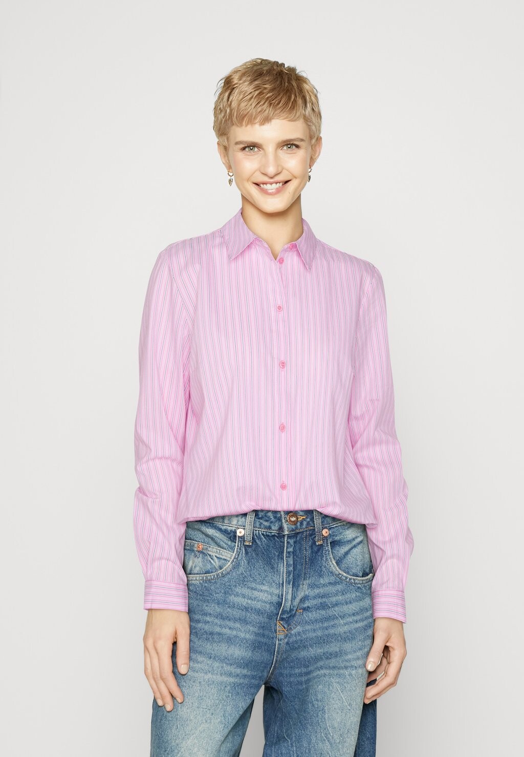 

Рубашка Jdymio Ls Shirt Wvn Noos JDY, цвет begonia pink/multi-coloured