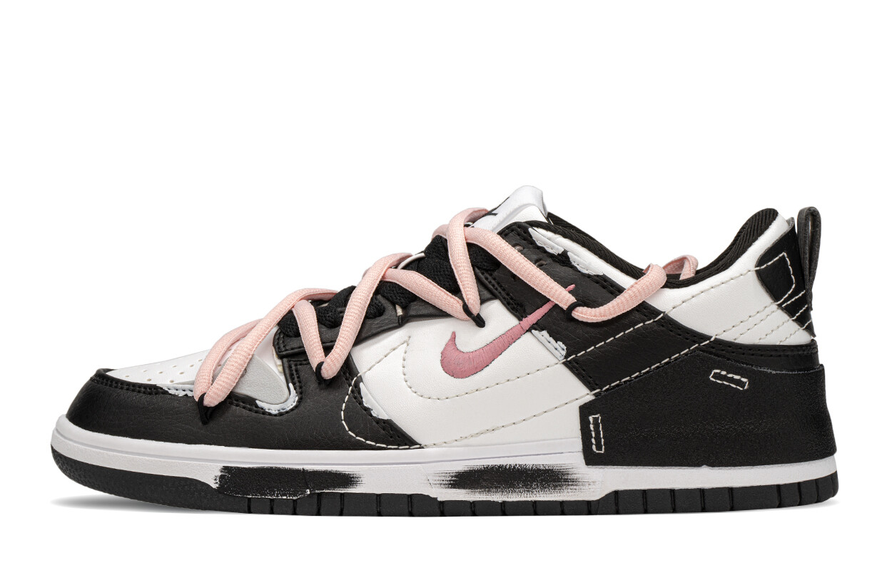 

Кроссовки Nike Dunk Disrupt 2 Vintage Basketball Shoes Women's Low-top Black/white/pink, черный/розовый