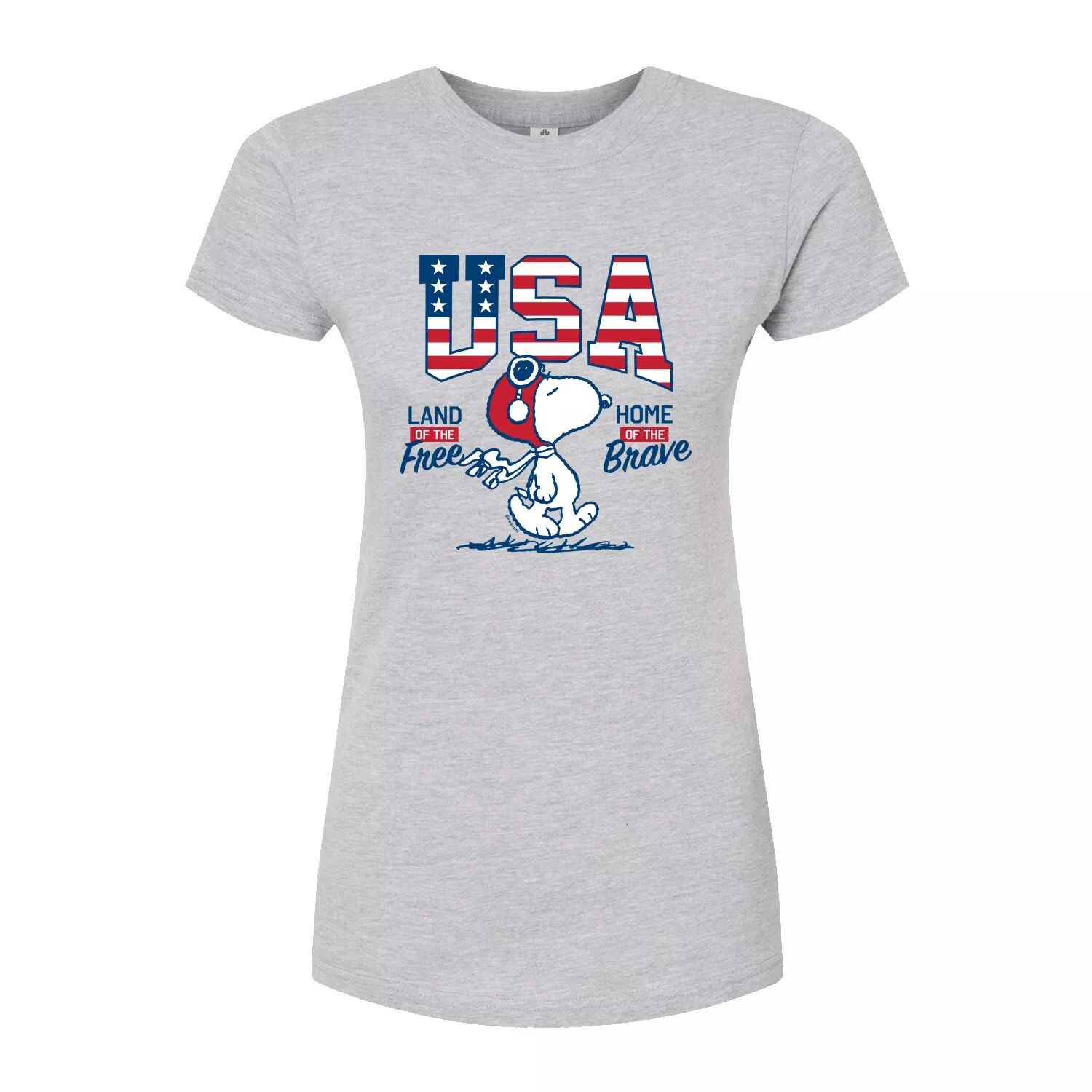 

Детская футболка Peanuts Snoopy USA Free Brave с графическим рисунком Licensed Character