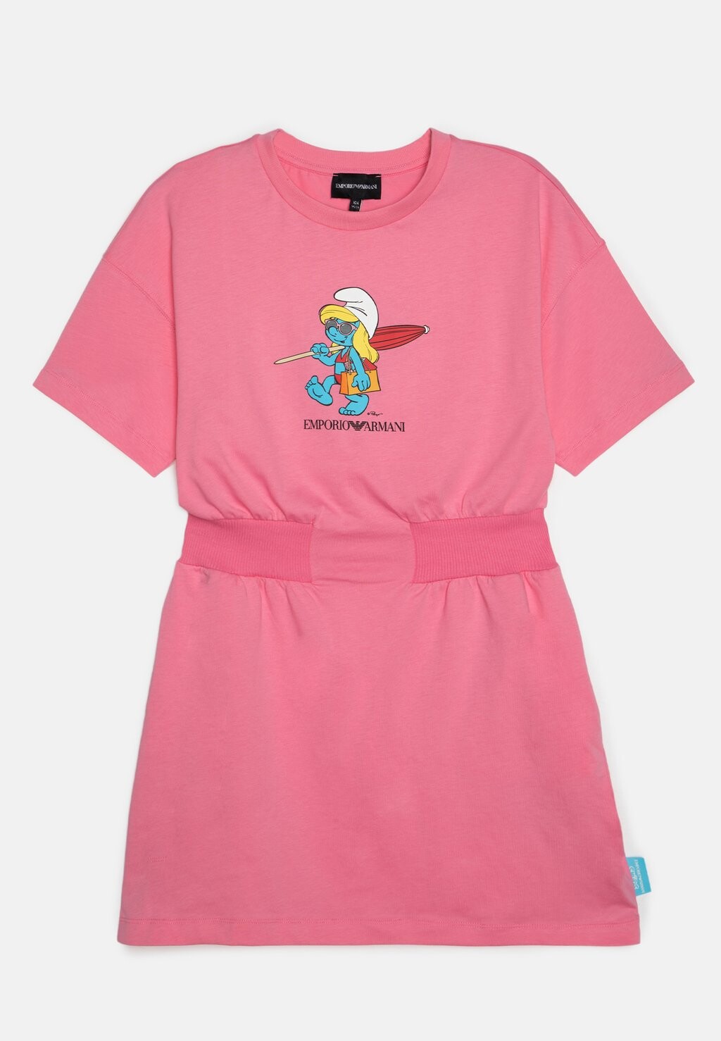 Платье из джерси SMURFS DRESS GIRL Emporio Armani, цвет garofano rosa фотографии