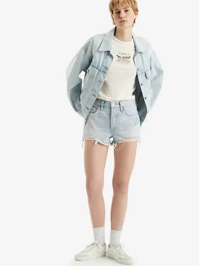 

501 женские шорты оригинального кроя с высокой посадкой Levi's, цвет Cheeky - Light Wash