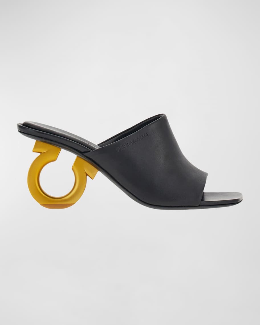 

Босоножки без задника Astro Gancini на каблуке Ferragamo