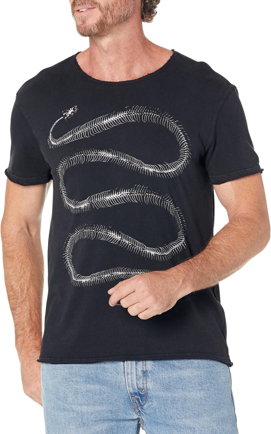 

Футболка «Змеиные кости» KG6363Z3 John Varvatos, черный
