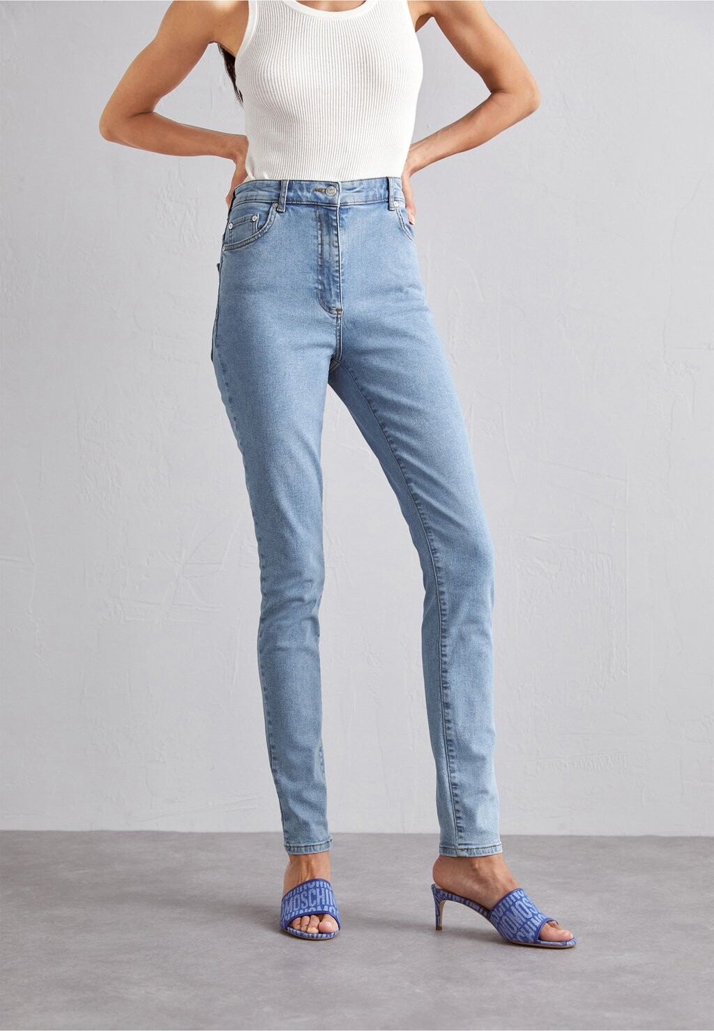 

Джинсы Skinny Fit Moschino, синий