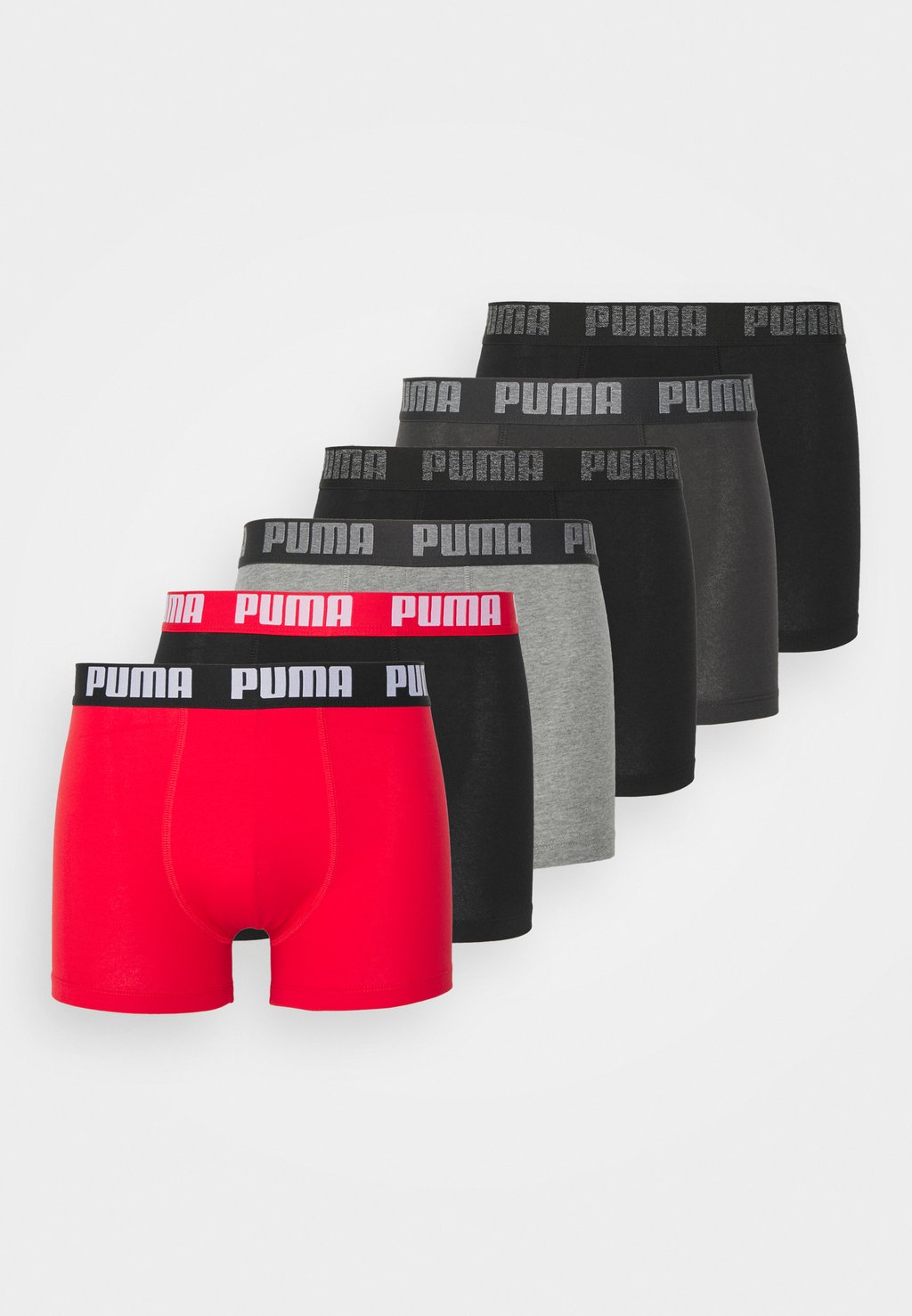 

Брюки НАБОР BASIC 6 Puma, серый/красный/черный