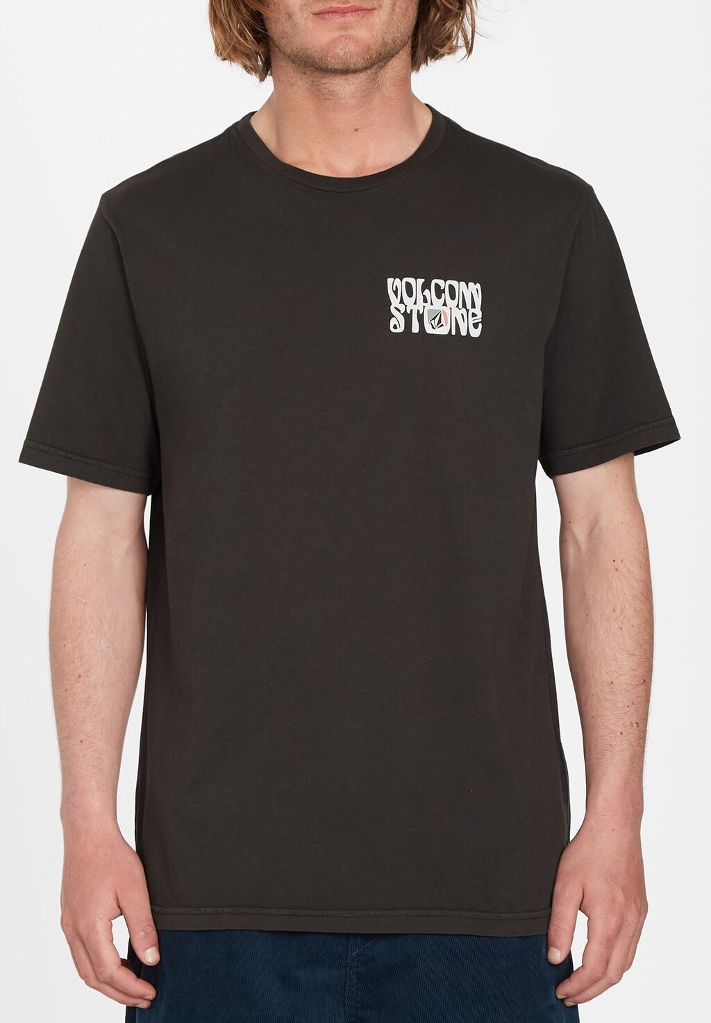 

Футболка с принтом Volcom, черный