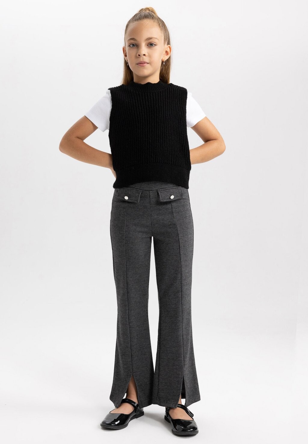 

Брюки Flare Fit DeFacto, цвет anthracite