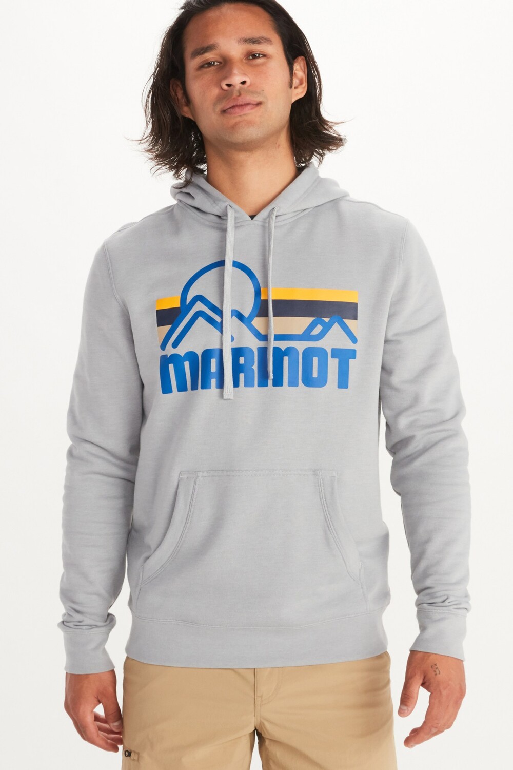 

Толстовка с капюшоном Coastal — мужские большие размеры Marmot, серый