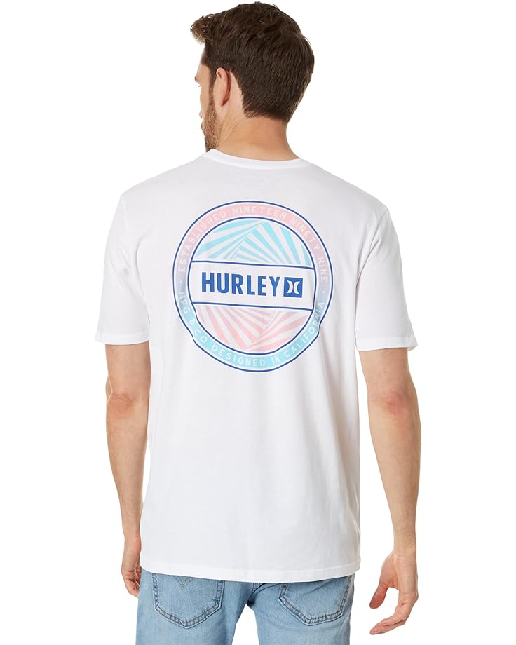 Футболка Hurley Vortex Short Sleeve Tee, белый футболка hurley four corners short sleeve tee оливковый