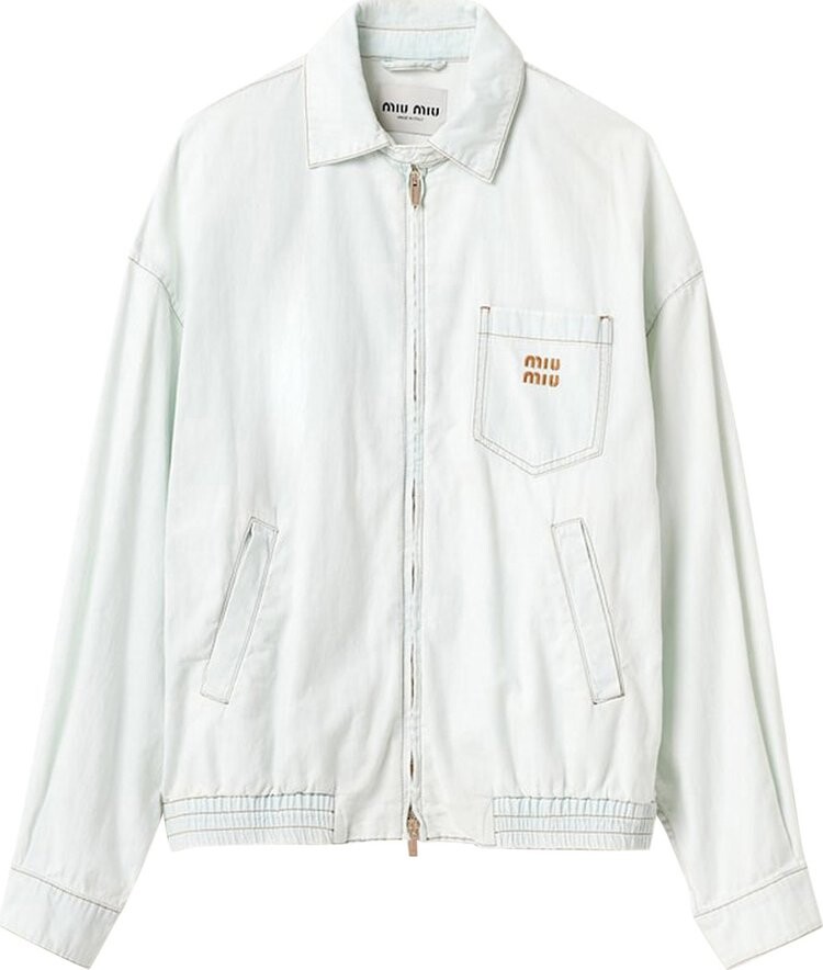 

Куртка Miu Miu Denim 'Celeste', синий