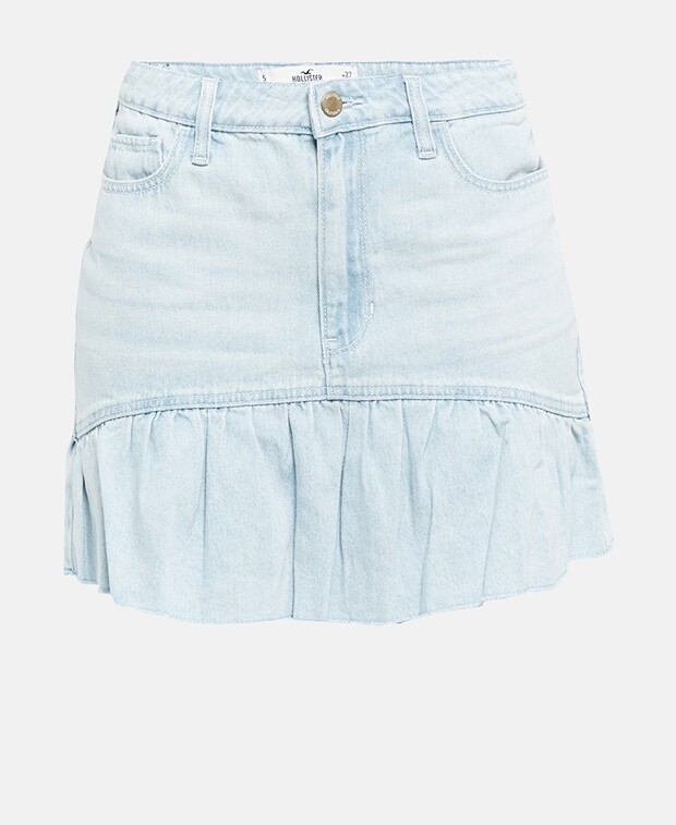 

Джинсовая юбка Hollister, синий