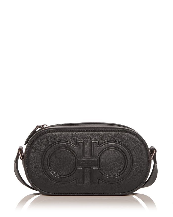

Сумка через плечо с тиснением Double Gancini Camera Bag Ferragamo