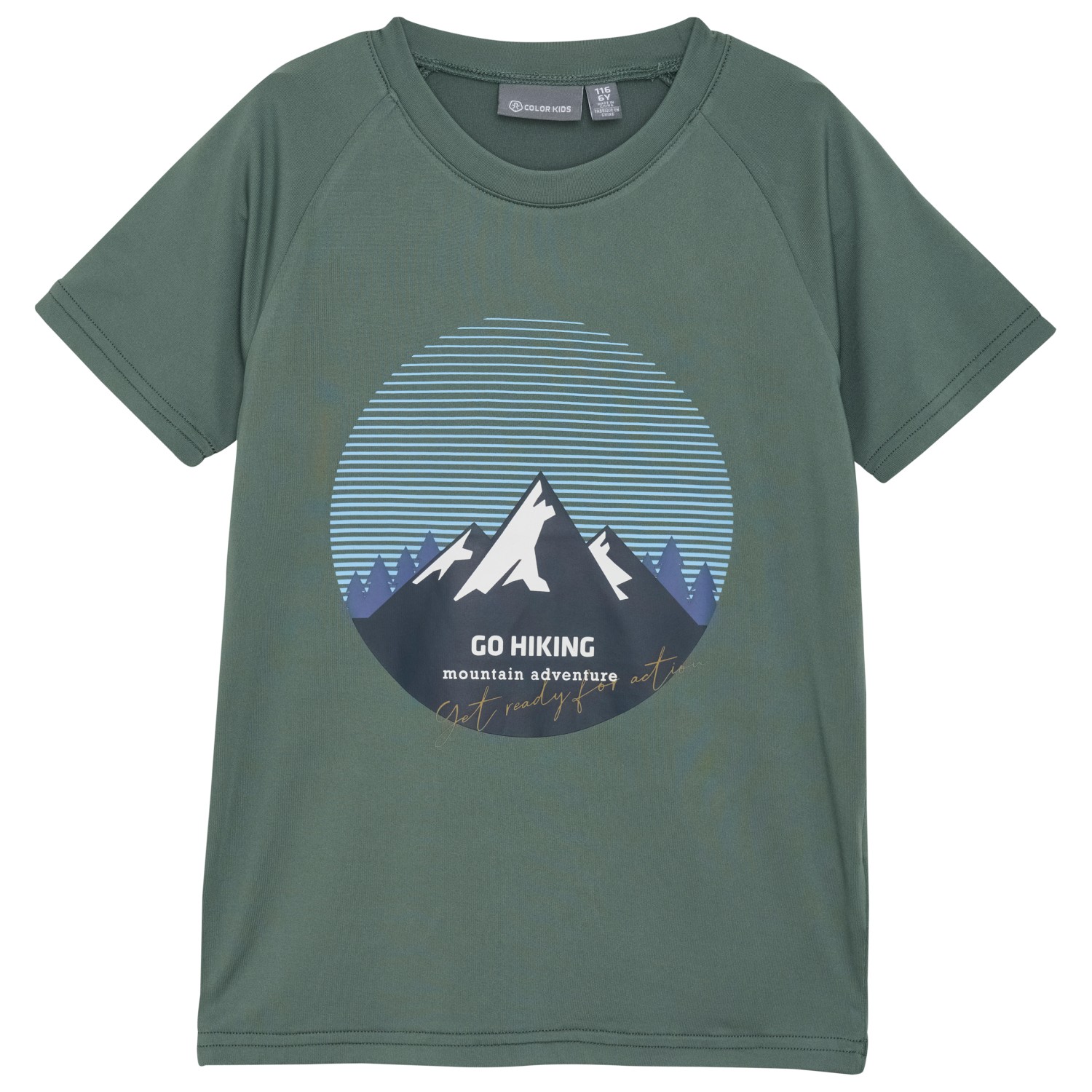 Функциональная рубашка Color Kids Kid's T Shirt with Print, цвет Dark Forest