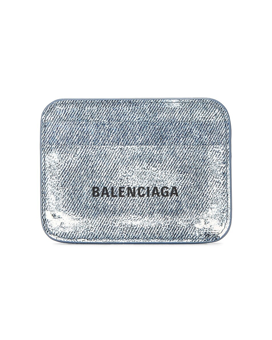

Сумка Balenciaga Cash Card Holder, цвет Denim Blue & Black