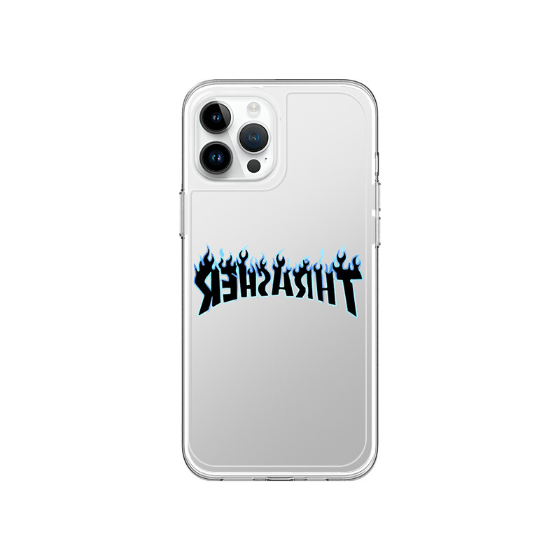 

Чехол для телефона Taowantong Tao Wantong, Photo frame TPU - transparent - blue border flame lettering