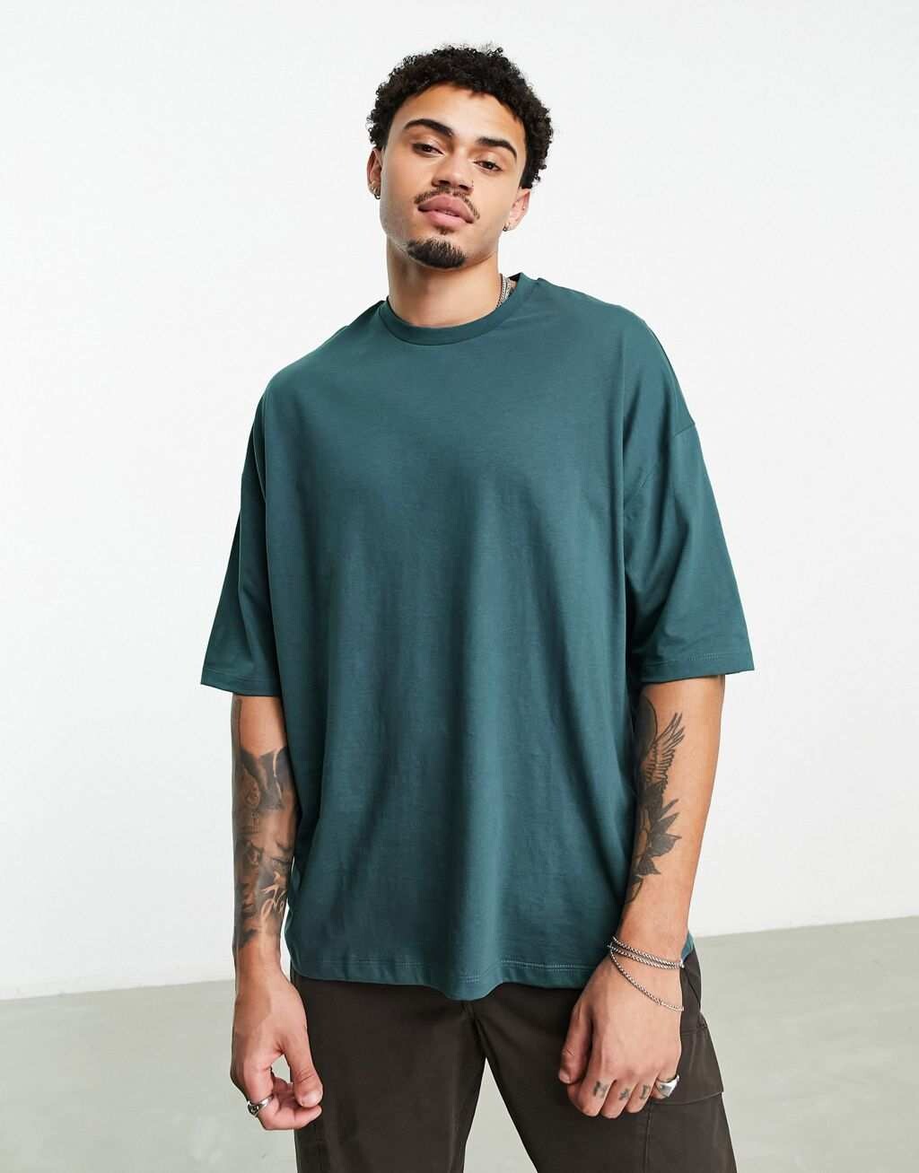 

Голубая футболка оверсайз ASOS DESIGN