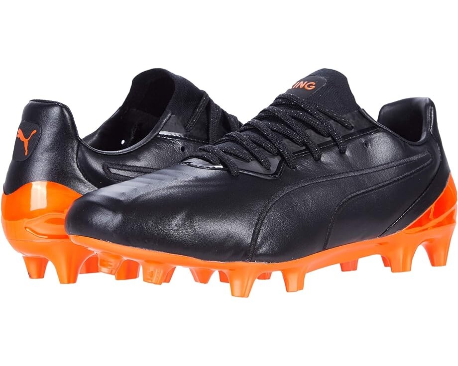 

Кроссовки PUMA King Platinum FG/AG, цвет Puma Black/Shocking Orange