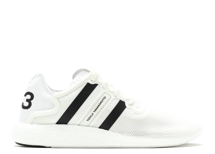 кроссовки adidas y 3 qr run vintage white белый Кроссовки Adidas Y-3 YOHJI RUN 'WHITE BLACK', белый