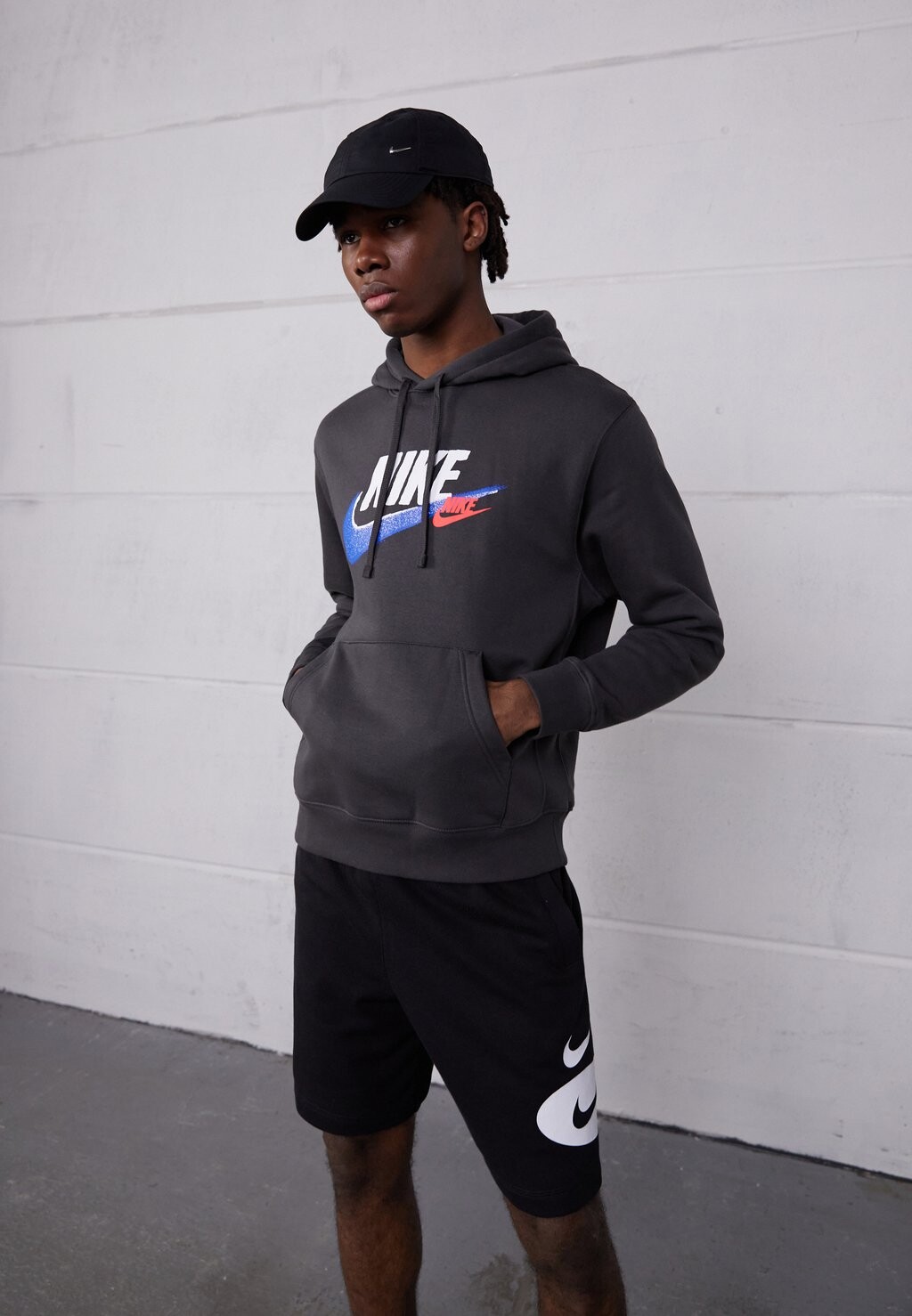 

Толстовка ХУДИ Nike, дымчато-серый