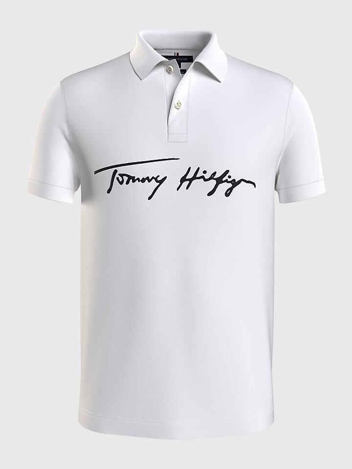 

Поло с фирменным логотипом Tommy Hilfiger