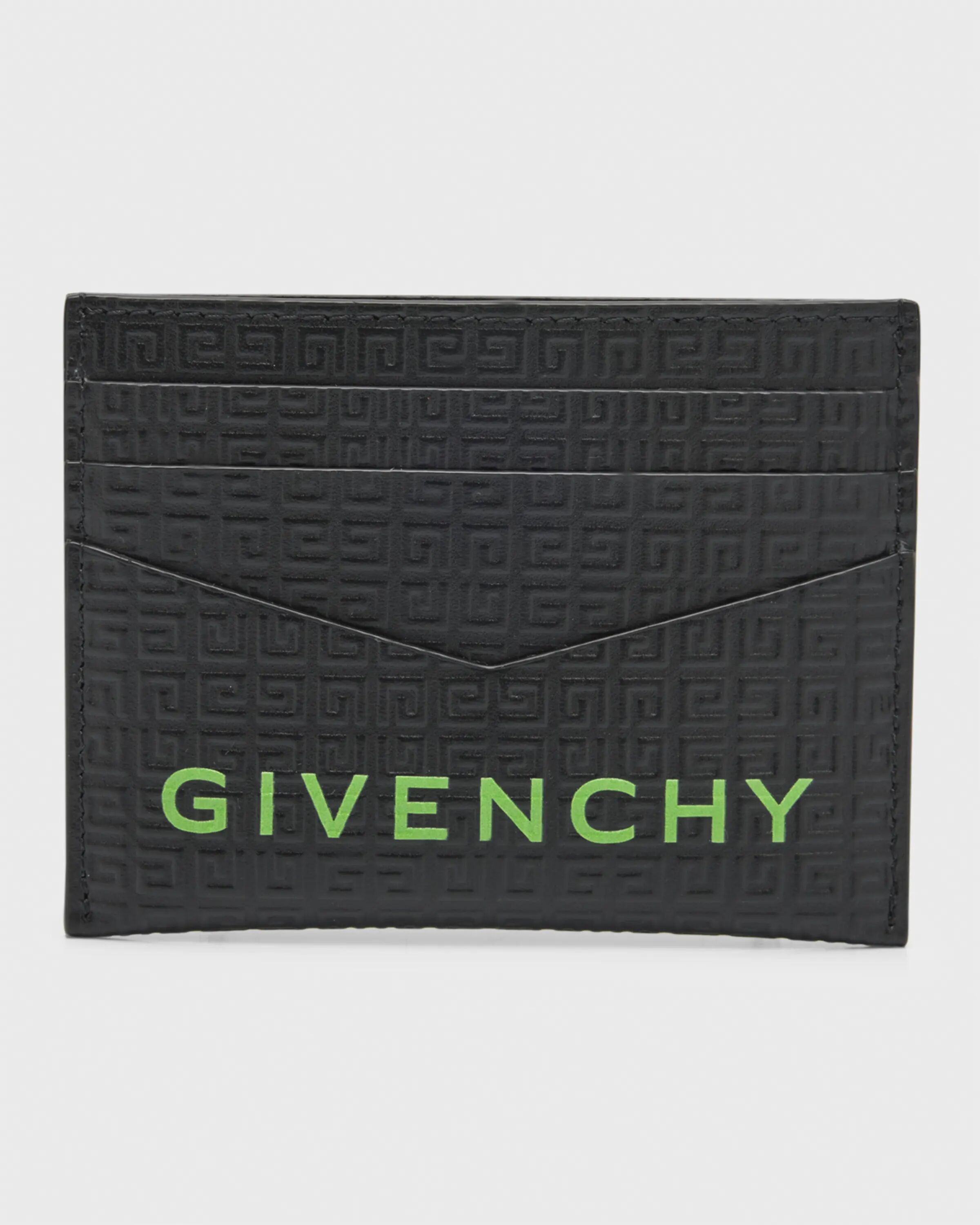 

Мужская визитница из кожи с тиснением логотипа 4G Givenchy, цвет Blackgreen