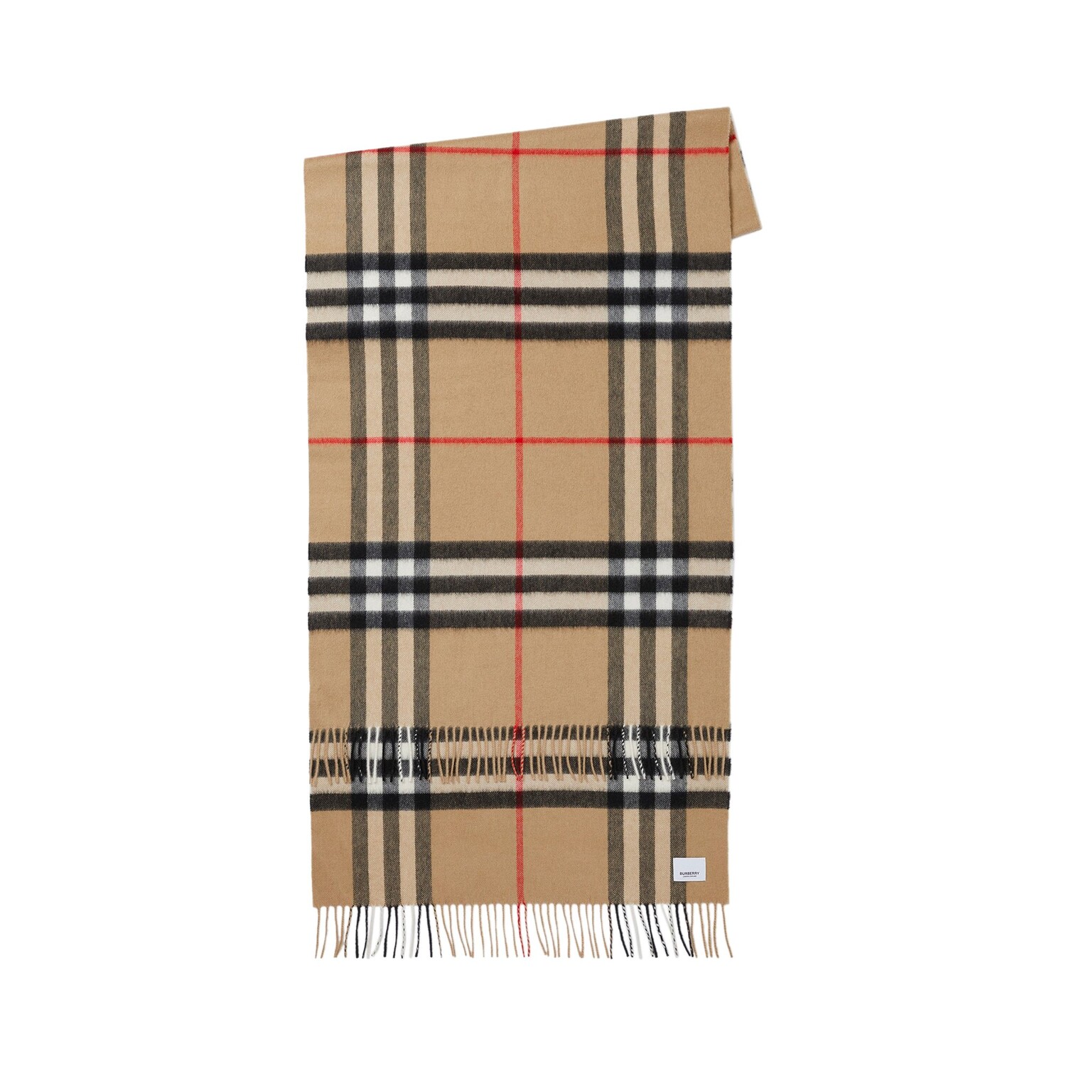 

Кашемировый шарф Burberry в клетку Архивный бежевый