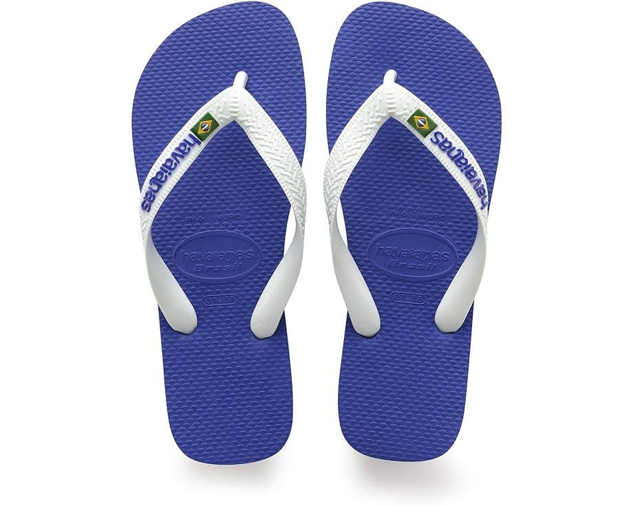 Сандалии Havaianas Brazil Logo Flip Flop Sandal, цвет Marine Blue цена и фото