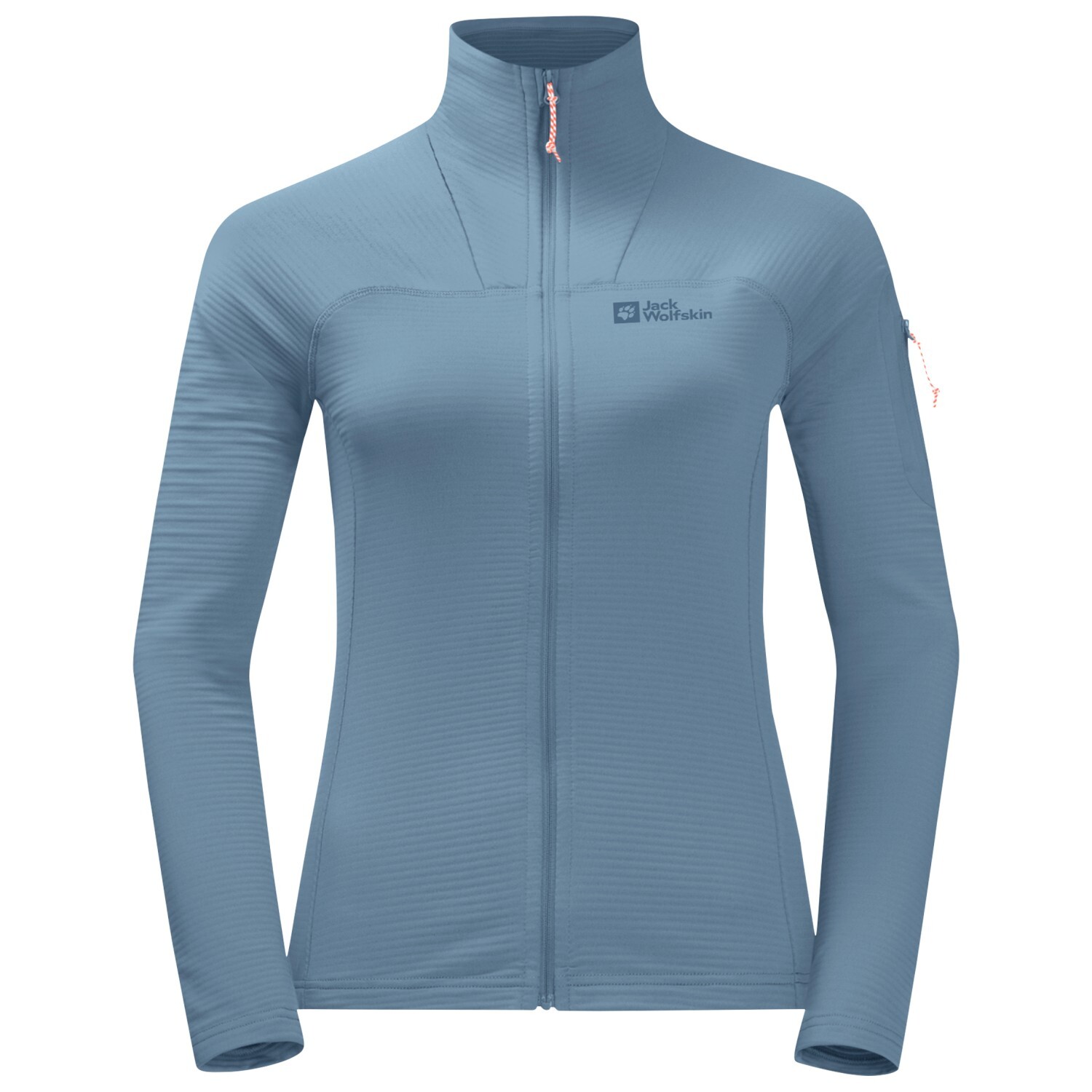 цена Флисовая жилетка Jack Wolfskin Women's Prelight Full Zip, цвет Elemental Blue