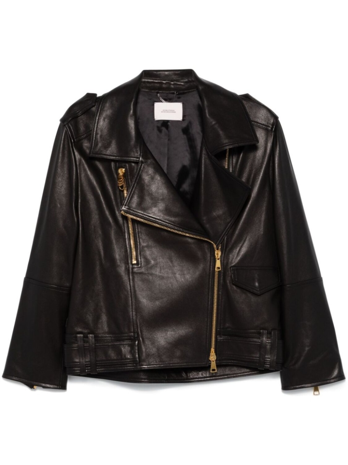 

Dorothee Schumacher байкерская куртка Sleek Statement, черный