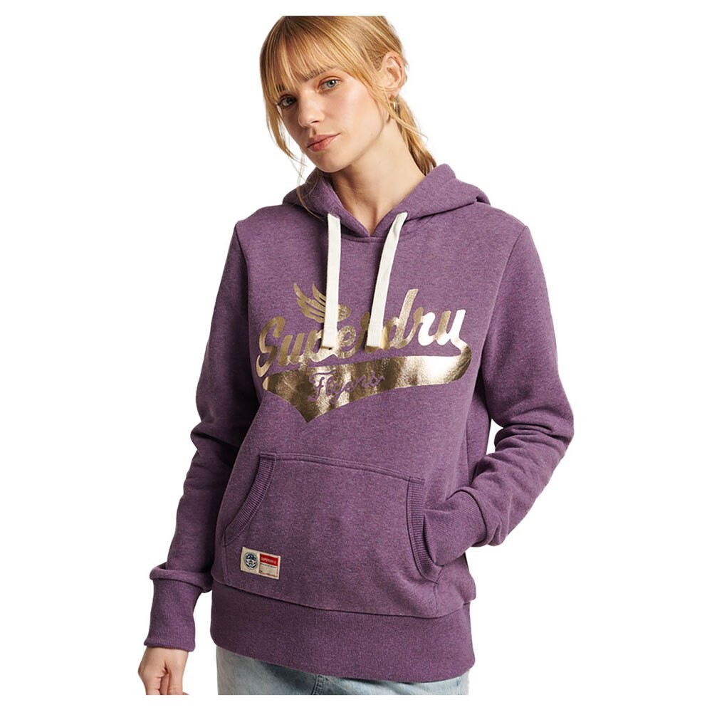 

Худи Superdry Vintage Script Style Coll, фиолетовый