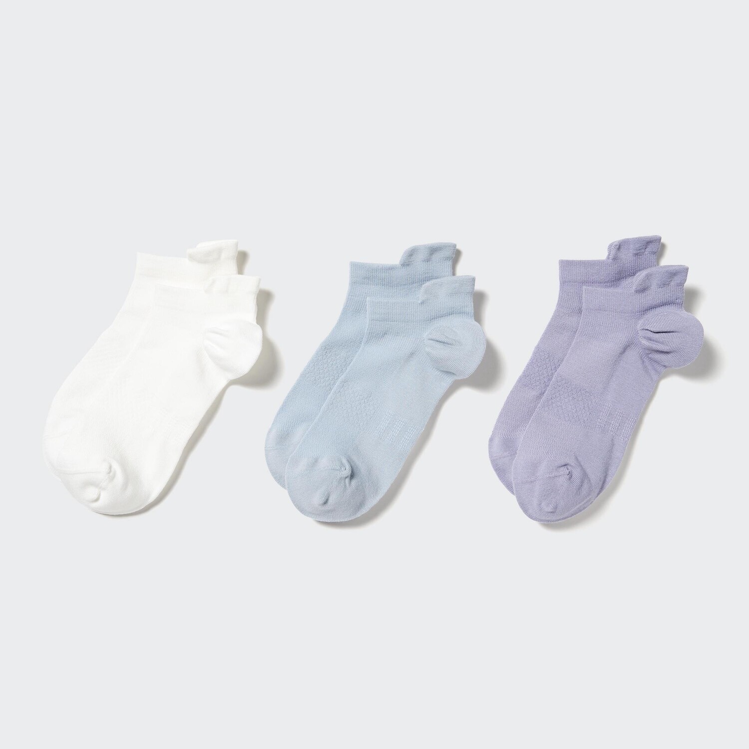 

Спортивные носки до щиколотки (три пары) Uniqlo, кремовый