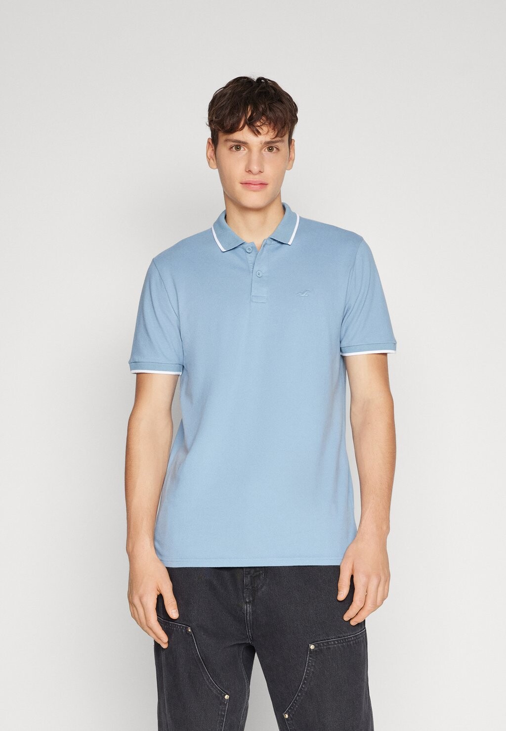 

Поло TIPPING Hollister Co., Светло-синий