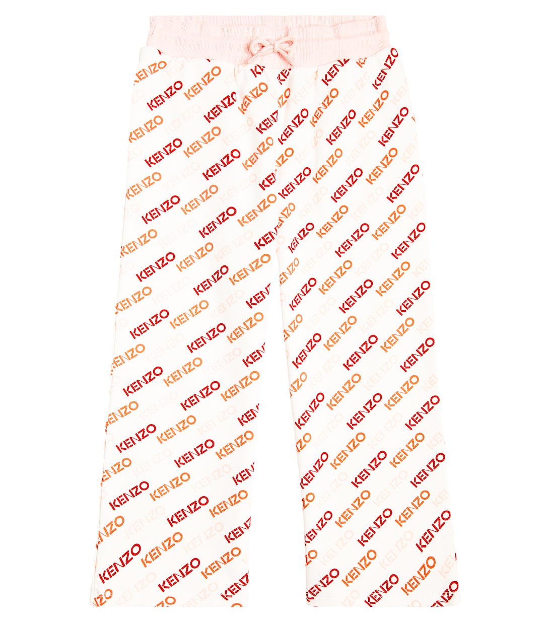 Спортивные брюки из смесового хлопка с логотипом Kenzo, белый брюки из смесового хлопка с логотипом bape бежевый