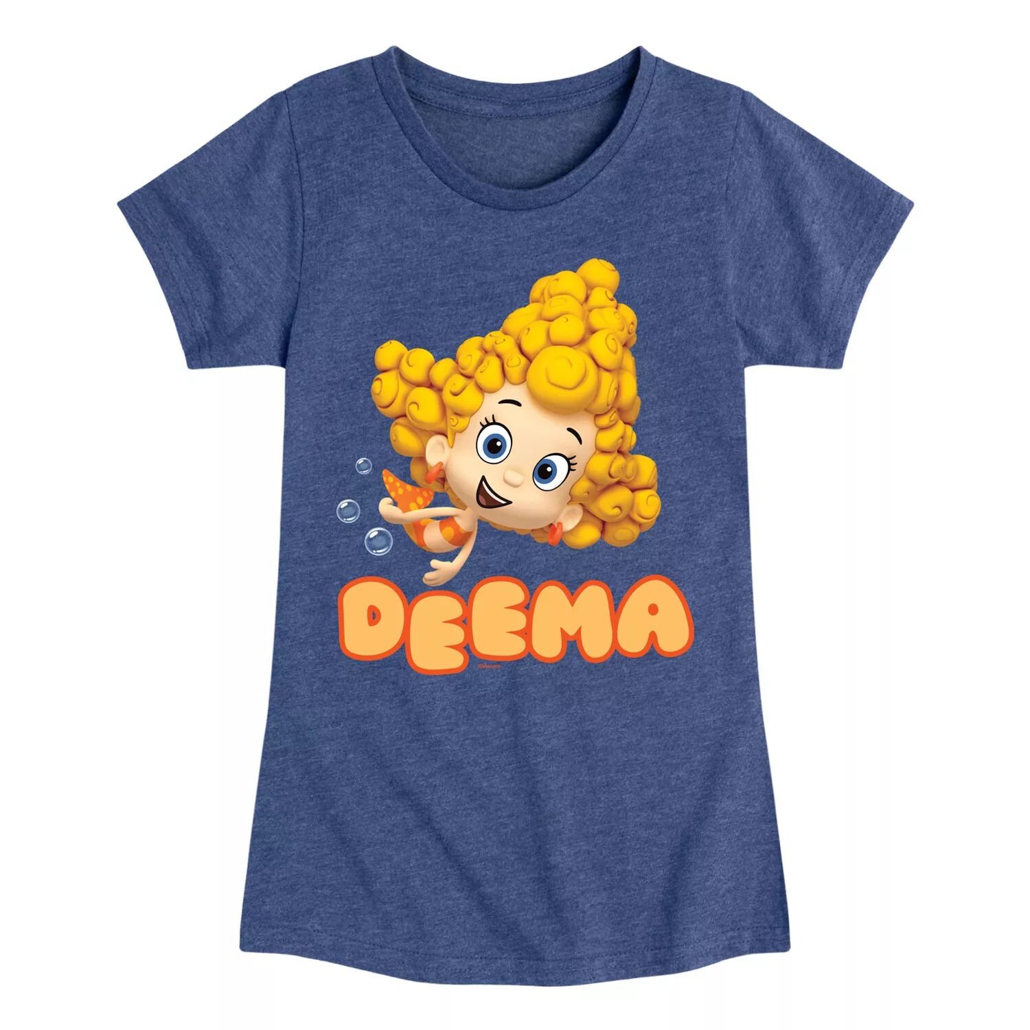 

Футболка с рисунком Bubble Guppies Deema для девочек 7–16 лет Licensed Character, синий