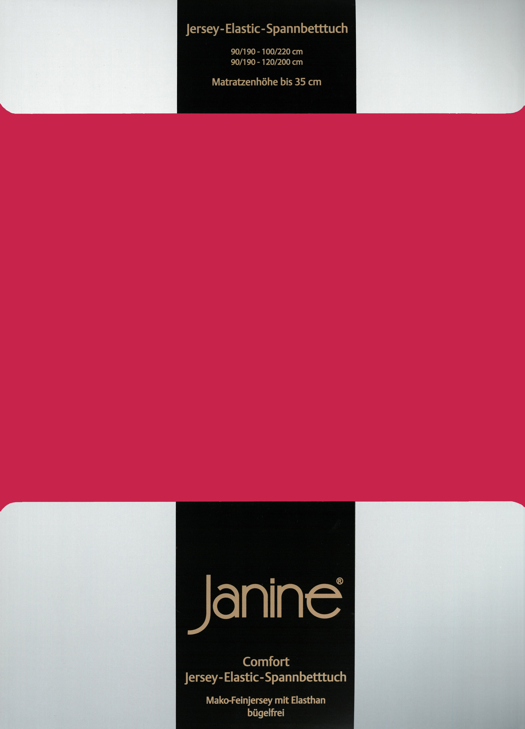 Простыня Janine Elastic Jersey, красный простыня janine elastic jersey морской