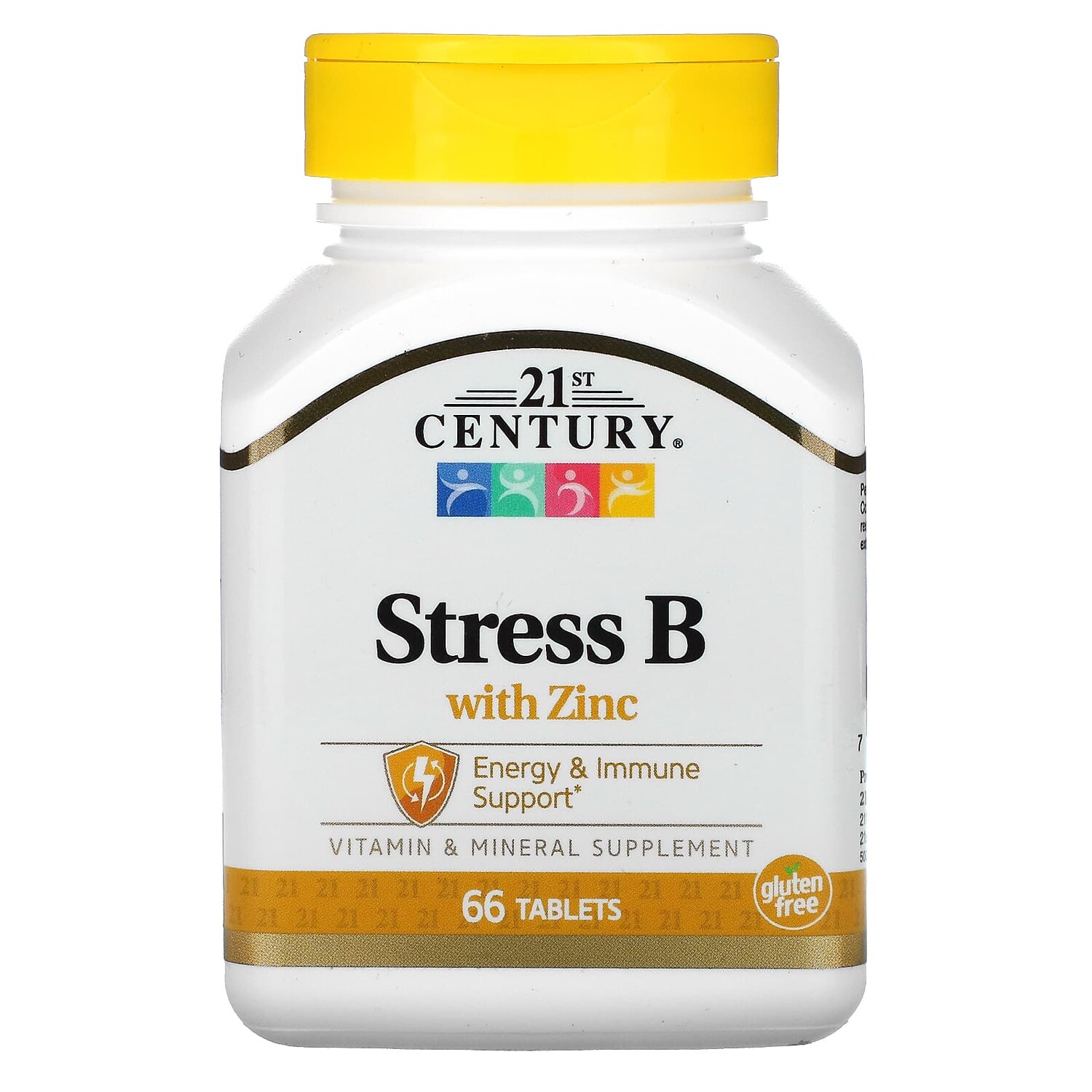 

Stress B, с цинком, 66 таблеток, 21st Century