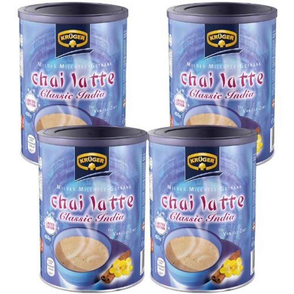 

Kruger Chai Latte Classic India порошковый чай с молоком, упаковка из 4 шт. Krüger Family