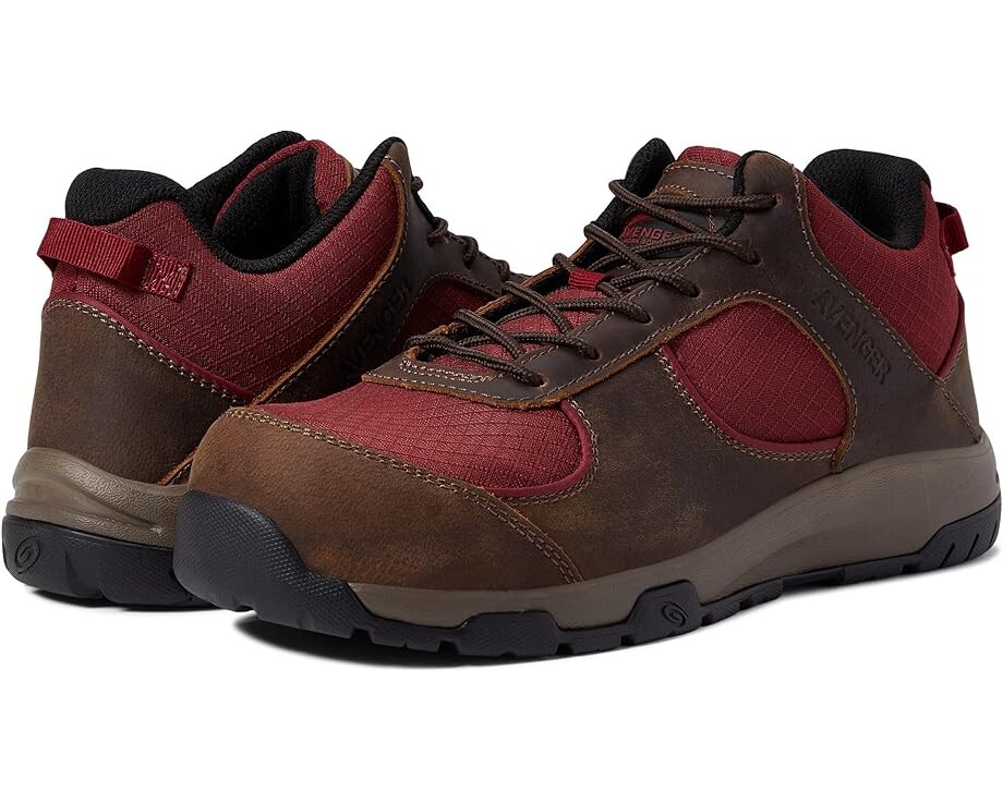

Кроссовки Avenger Work Boots Edge CT, цвет Brown/Red