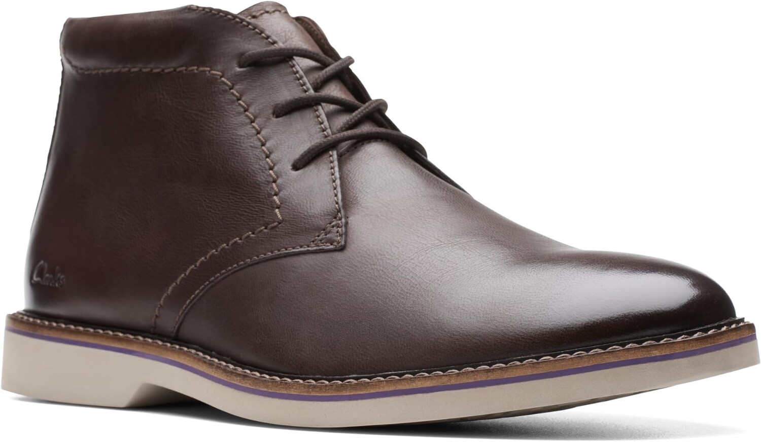 

Ботинки Atticus LT Hi Clarks, цвет Dark Brown Leather