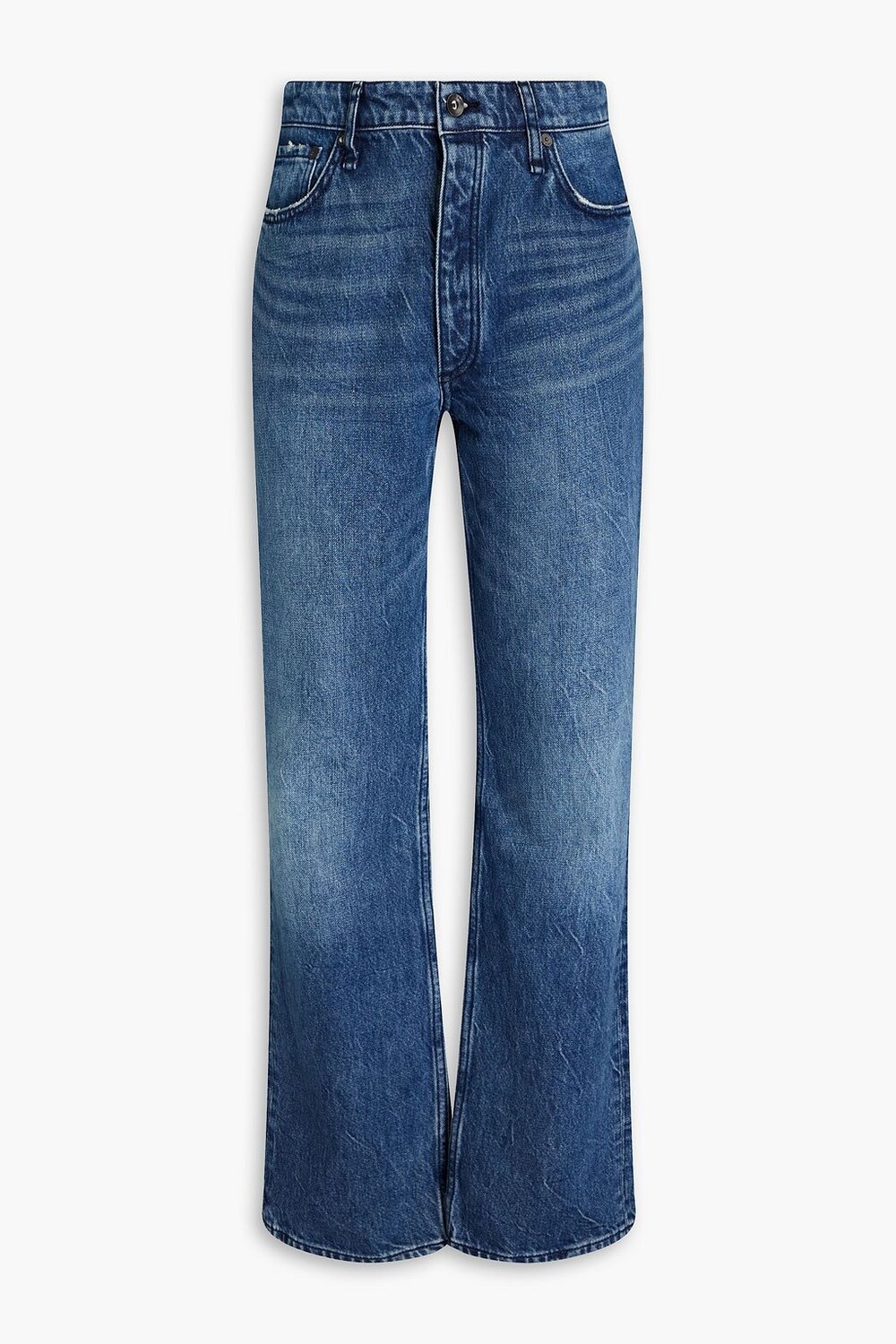 

Джинсы прямого кроя Peggy с завышенной талией RAG & BONE, синий