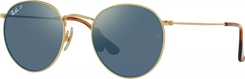 цена Круглые титановые солнцезащитные очки Ray-Ban, синий