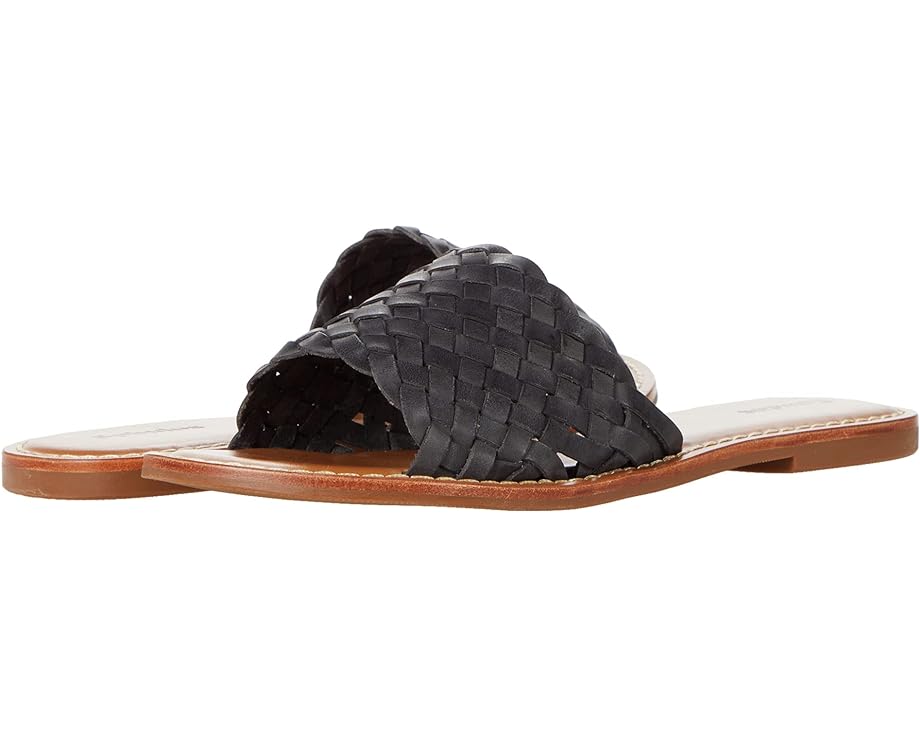 Сандалии Soludos Rose Woven Sandal, черный цена и фото