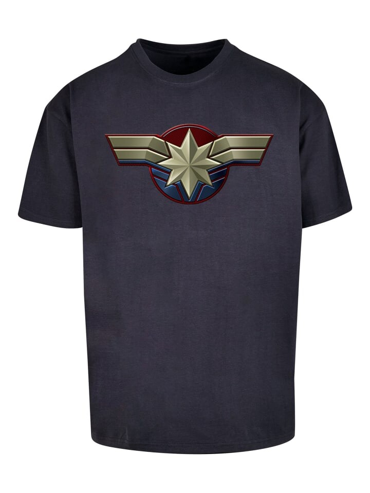 

Футболка F4NT4STIC Captain Marvel Chest Emblem, темно-синий
