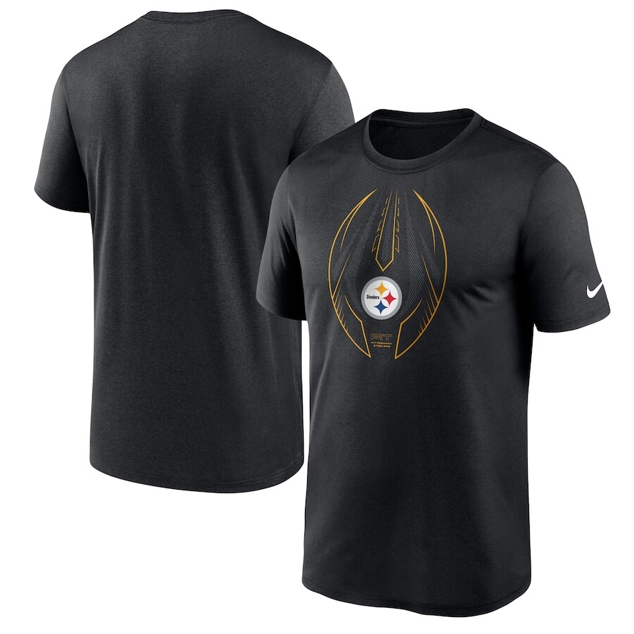 

Футболка с коротким рукавом Nike Pittsburgh Steelers, черный
