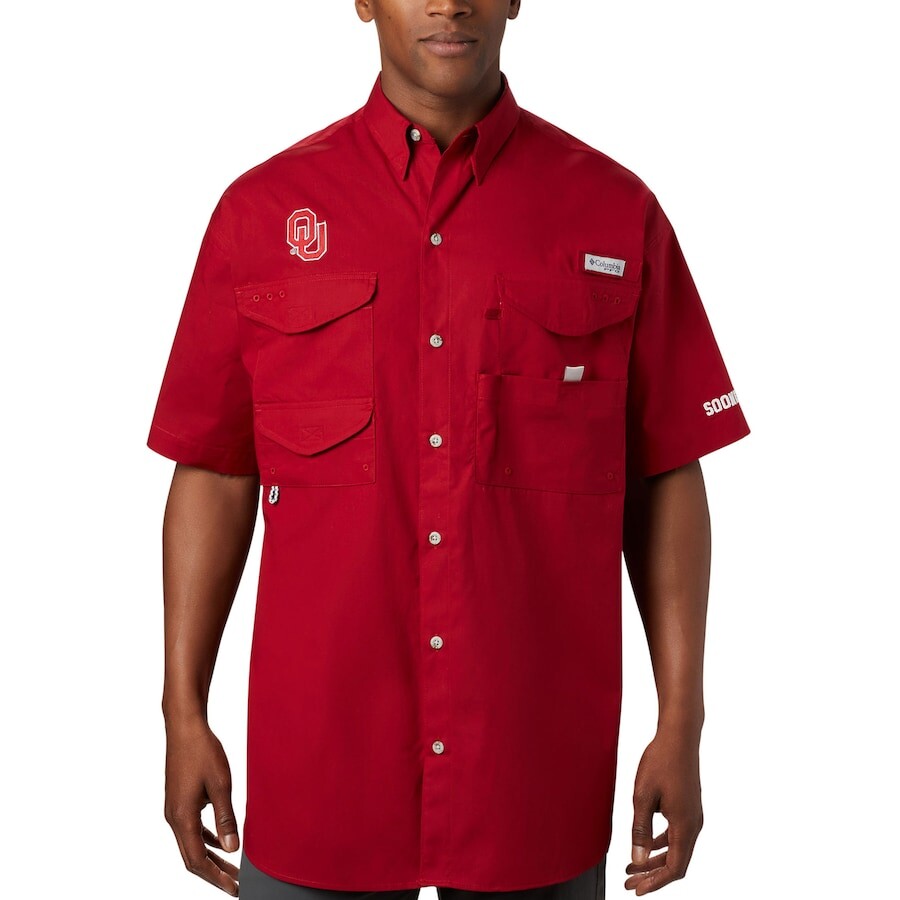 

Рубашка Columbia Oklahoma Sooners, малиновый
