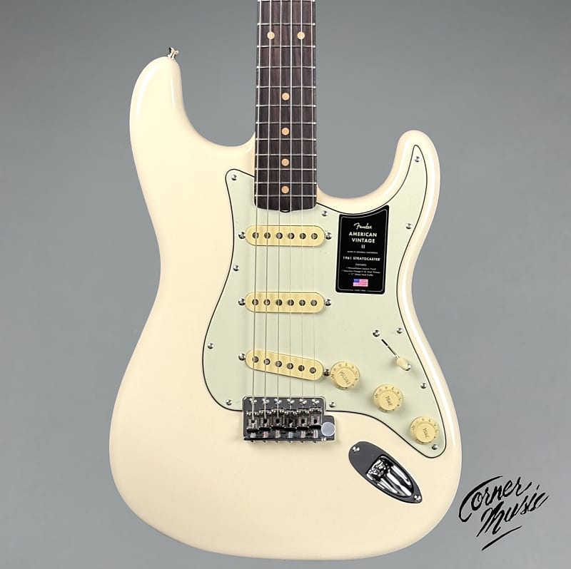 Электрогитара Fender American Vintage II 1961 Stratocaster 2023 - Olympic White электрогитара fender american vintage ii 1961 stratocaster