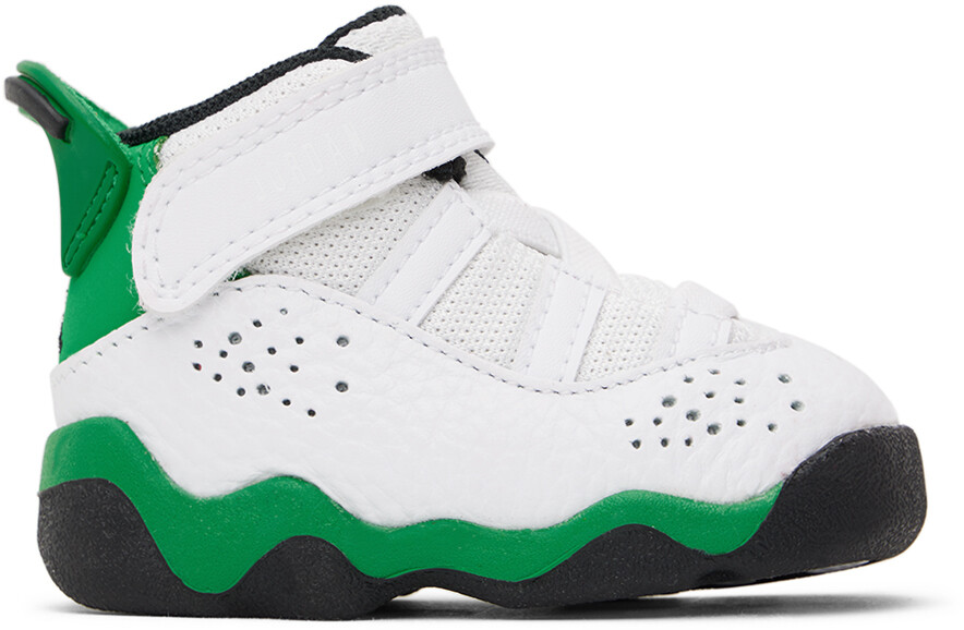 

Кроссовки Baby White Jordan 6 Rings Белый/Lucky green США Nike Jordan
