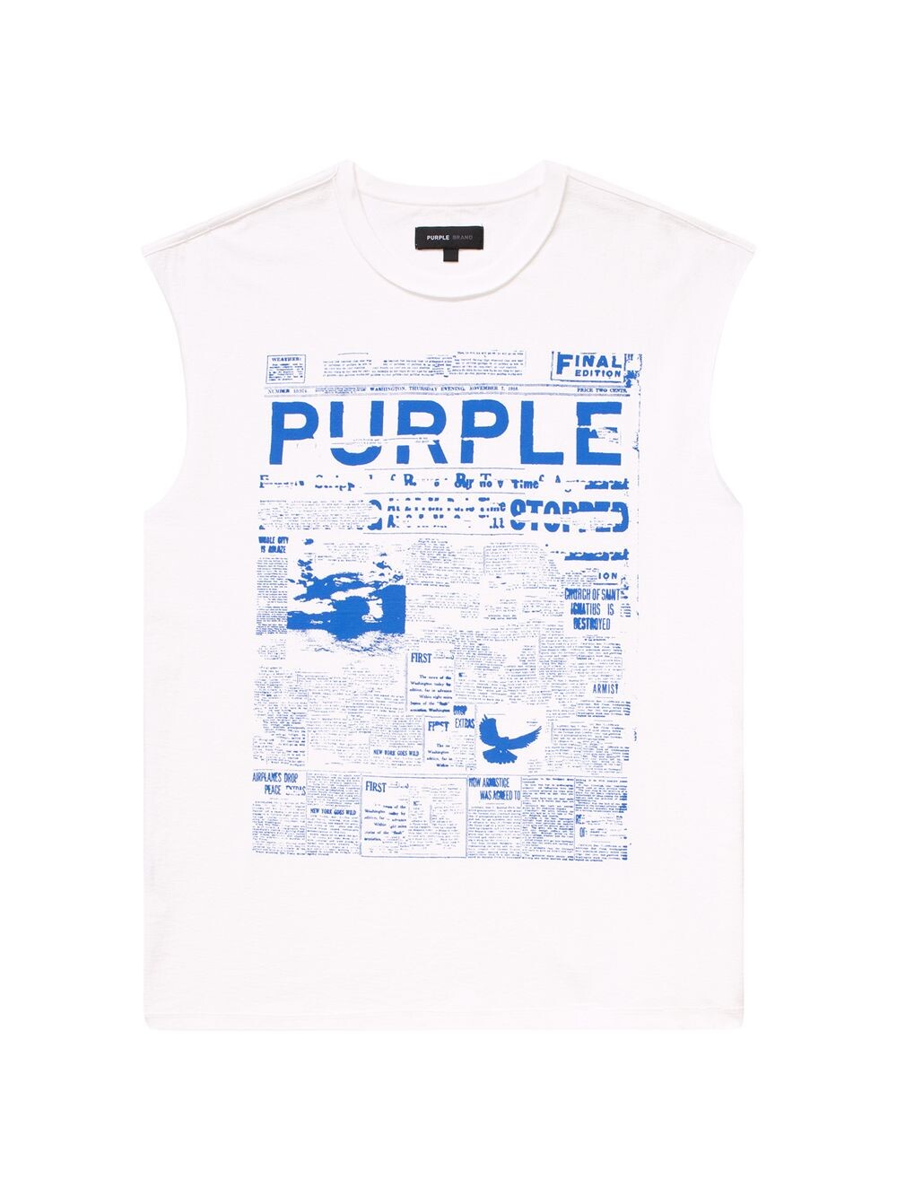 

Текстурированная футболка с логотипом Slevelless Purple Brand, белый