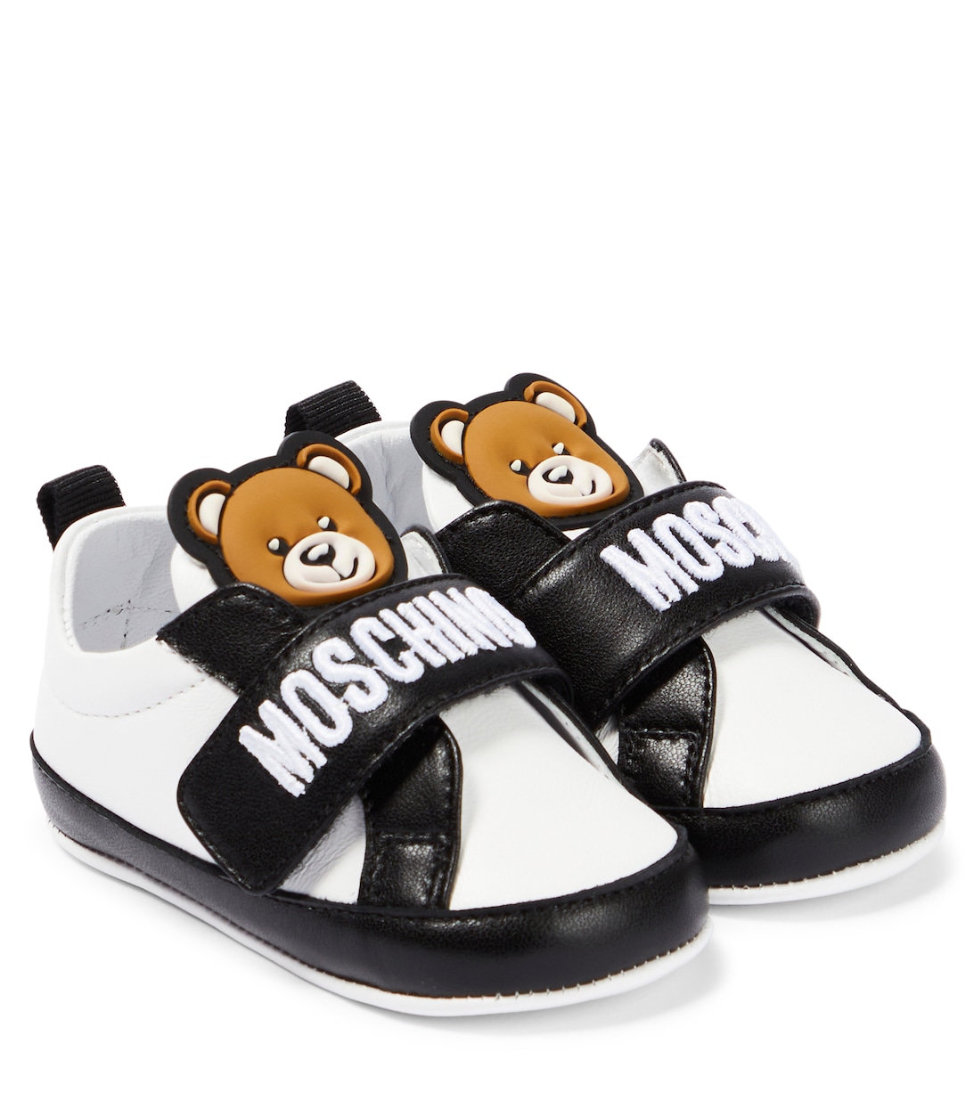 

Детские кожаные кроссовки Moschino, черный